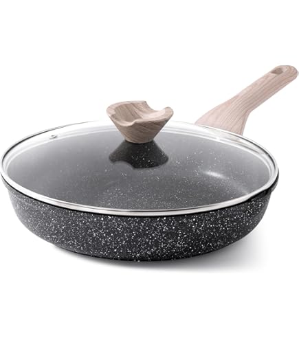 Vermicular Frying Pan with Glass Lid | 24cm Deep (9.4”) | Oak Wood