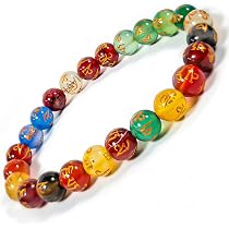 Buy Bhavika Fashion Natural Om Mani Padme Hum Gemstone Bracelet ...