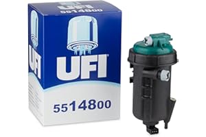UFI Filters, Filtre Diesel 55.148.00, Filtre à Carburant de Remplacement, Adapté aux Voitures, Applicable sur Divers Modèles Citroën, Fiat et Peugeot