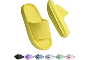 Buwege Unisex Kinder Badelatschen Jungen Mädchen Badeschlappen Cozy Slides Wolken Schlappen Original Eva Weiche Dicke Sohle rutschfeste Schwimmbad Strand Badeschuhe 29-37 EU