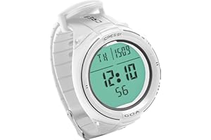 Cressi Unisex Adult Goa Diving Watch/computer - White/Black, Uni