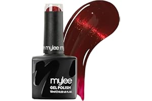 Mylee Gel Nail Polish 8ml [Red Hot Gossip] - In Session Collection - UV/LED Soak-Off Nail Art Manicure Pedicure, Professional, Salon & Home Use [Autumn/Winter 2025] - Long Lasting & Easy to Apply