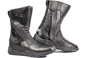 Richa Zenith Waterproof Leather Touring Motorcycle Boots Black
