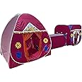 LittleStar 3 in 1 Cube Tent & Igloo Tent House with Crawl Tunnel, Kid’s Play House Jumbo Size Pink.