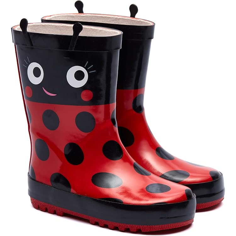 Bottes De Pluie Enfant VERTBAUDET - Taille 30, Imprimé Fleuri Marine, Caoutchouc Souple, Semelle Antidérapante
