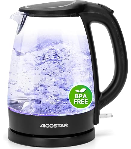 Lehmann AQUA STEEL 10 Bouilloire Électrique Inox 1.8L 2200W – Rapide, Sans BPA, Arrêt Auto