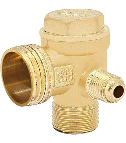Messing Terugslagklep, Draad Aansluiting Luchtcompressor Pomp Accessoires 1/2x3/8x10 One Way Non-Return Water Terugslagklep voor Luchtcompressoren