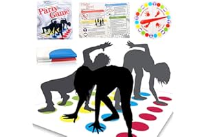 YISKY Twisting Party Game Mat, Balance Floor Game Mat, Twistre Game Mat for Kids, Floor Gaming Pad Mat, Family Team Game, Party Game, Puzzle Games, Balance Skills Game for Kids and Adults