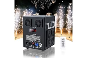 FODEXAZY 530W Macchina pirotecnica per fuochi d'artificio Cold Spark, d-mx512 effetto per palcoscenico con telecomando per, bar, feste, Halloween, Natale, matrimoni, concerti