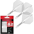 Target Darts K Flex Integrated Dart Flights And Shafts, No.2 | Pack Of 3 K-Flex - No2, Kflex All In One Moulded Dart Flight & Stem Lengths: Short, Intermediate & Medium | Professional Dart Accessories
