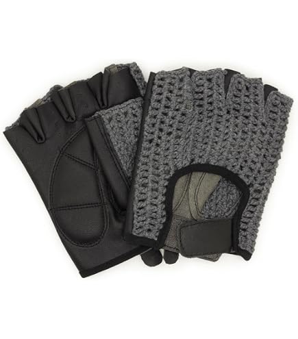 Swift Wear Mitaines Demi-Doigts En Cuir Pour Homme - Motard, Cyclisme, Gym (XL, Brun Roux)