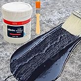 VazzLox Crack Seal Glue 300g with Brush Black Rubber for Waterproofing Glue for Waterproof Roof Leakage Crack Seal Glue Roof 