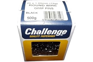 Beekeeping Supplies UK Ltd - Frame Nails - 500g - 20mm x 1mm Gimp Pins - Black - Challenge - Made in the UK + MBK