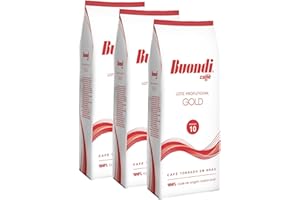 NESCAFÉ Buondi Gold Café en Grains, Lot de 3, 3 x 1000g