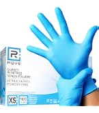 Scatola 100 Guanti In Nitrile Neri, Taglia L, Monouso, Senza Polvere, Per Uso Alimentare E Pulizie