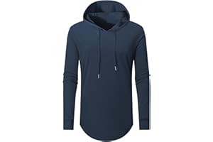 AIYINO Men's S-3XL Fashion Athletic Hoodies Workout Sweatshirt Hip Hop Pullover Hooded