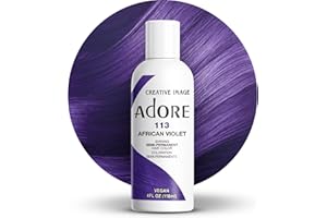 Adore Shining 113 - Tinte de pelo semipermanente, color violeta africano, 118 ml (Paquete de 1)
