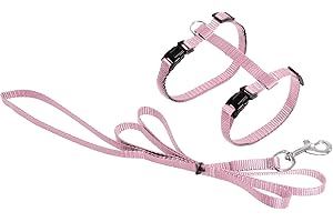 KARLIE Flamingo Asp Harnais + Laisse pour Chat Rose Clair 110 cm