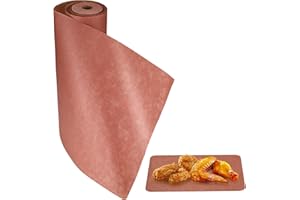 ‎HEJO Hejo Pink Metzgerpapier, 30m Originale BBQ Kraftpapier Rolle, Butcher Paper, Wasserdichtes Grillpapier, Multifunktionelles Fleischerpapier, Ölbeständiges Käsepapier für Grill, Camping, Küchen