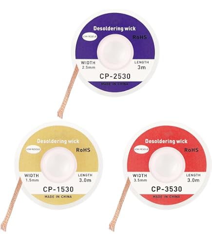 Tresse à Dessouder 1,5 M Avec Flux No-clean - Mèche à Souder En Cuivre - Neuf