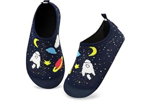 Kyopp Hausschuhe Kinder Mädchen Barfussschuhe Kindergarten Slippers Jungen Rutschfest Pantoffeln für Atmungsaktive Weich Lauflernschuhe Kleinkinder Schuhe