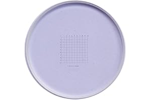 MUHWA Oculaire en forme de filet de 0,5 mm - Règle de mesure - Calibrage du microscope pour objectif de scène de microscope