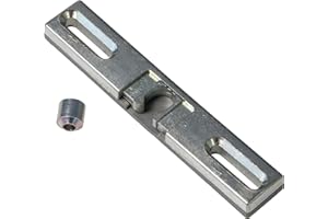 Gedotec Loqueteau à Ressort | Plaque Quincaillerie Kit de Serrure - 99 mm | 1 Pièce | Fermeture Acier Galvanisé Porte Fenêtre de Balcon et Terrasse Bois | Loquet universel porte avec Douille patio
