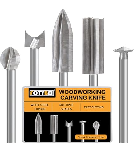 Lame Ad Anello In Carburo Per Tornio Legno - Set 4 Pezzi Per Rifinitura Superfici E Scavatura - Foto 9