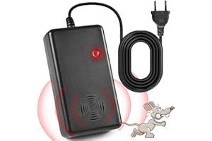 Funmo Ahuyentador de martas con enchufe, para casa, trampa de martas por ultrasonido, para ático, granero, garaje, sótano, 230 V, con enchufe de alimentación