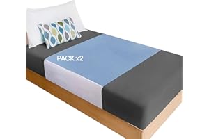 Purpura Home - Pack 2 Empapadores Cama Adultos Lavables Alas 4 Capas. Protector Colchon 135 Super Absorbente. Funda Salva Camas Bebe Impermeable y Reutilizables. Cubre Cama Lavables. Pack 2 135x90 cm