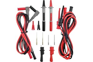 Fousenuk 8 stycken mätspetsar för multimeter, multimeter kabel, mätkablar för multimeter, mätkabel multimeter, mätkabel för m