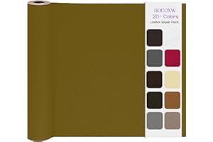 HOCOXW Cuero Adhesivo Parches, 40x160cm Polipiel Adhesiva Piel para Tapizar, ReparacióN De Cuero Parches, Autoadhesivo Parche De Cuero para Sofás, Asientos De Coche, Silla, Muebles, Bolso(Café)