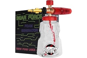 BEAR FORCE Ugello in schiuma per neve per idropulitrice con punte da 1,25 mm e 1,10 mm, compatibile con lavor wash lidl parkside sterwins Deko Champion Vax
