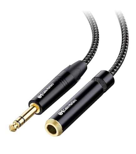Prolunga Per Cuffie InLine 99972 2m | Jack 6.3mm Stereo Maschio-femmina, Contatti Dorati Per Audio Professionale