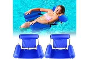 PINNKL Hamac de Piscine Fauteuil Inclinable Flottant Chaise Gonflable de Piscine Hamac d'eau Flottant Pliable hamac Flottant inclinable pour Adulte