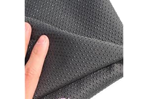 qing yun Rutschfester Stoff mit Kieselgel, 150 cm breit, Anti-Rutsch-Stoff, rutschfeste Matte zum Nähen, Teppich, Matratze, Hausschuhe, Sofakissen (150 x 50 cm, Dunkelgrau)