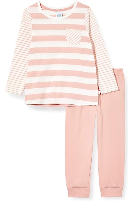 Sanetta Pigiama Corto Rosa Per Bambine E Ragazze - 2 Pezzi In Cotone Jersey, Stampa A Righe, Morbido E Fresco, Prodotto In Europa - 4