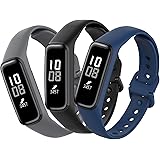 Mijobs 3 Pezzi Cinturino Compatibile per Samsung Galaxy Fit E, Cinturino in Morbido, Traspirante, Resistente al Sudore Silico