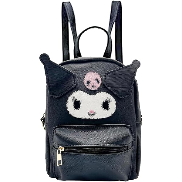 Zaino Kuromi Kawaii – Borsa Scuola In PU, Nero, Per Studentesse E Cosplay (Senna Etichette)