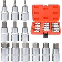 Senris Sechskant-Stecknuss Set – 3/4 Zoll Antrieb, Größen H12 Bis H24