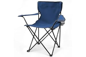 ‎SPETEBO Spetebo Camping Klappstuhl mit Getränkehalter - 9 Farben - Campingstuhl klappbar mit Tragetasche - Stuhl faltbar für Festival Freizeit Garten Angler Sessel Belastbarkeit bis 100 kg