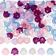 100 Perles Fleurs Hawaïennes Bleues 15mm – Frangipanier En Argile, Pour Bijoux DIY - 2