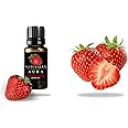 Naturally Green Aura Strawberry Diffuser Oil, Candle Burner & Electric Diffuser for Home Fragrance/DIY Candle Making. Designed for Long Lasting Aroma.10ml Each (1)