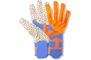 OLYSPM Guanti Portiere Bambino Guanti da Portiere Guanti Portiere Adulto,Offre una Protezione Completa,Guanti da Calcio Traspiranti e Antiscivolo,Taglia 6/7/8/9/10