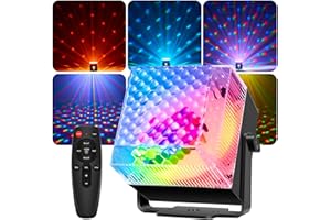 Tomshine LED Luces discoteca & Luz Nocturna 2 en 1, Discoluz Controlado por Música con Efecto Estroboscópico, 3 Colores de Luz & Temporizador, Ideal para Fiesta Familiar KTV Cumpleaños Navidad
