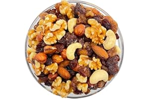 NITAAR GoodFoodDelivered Raw Nuts & Raisin Mix 1kg – Premium Quality – Includes Raisins, Sultanas, Cashew, Almonds, Walnuts, Brazil Nuts, Hazelnuts – Perfect for Healthy Snacking, Baking, Vegetarian & Vegan