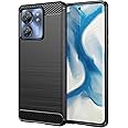 SCL Case for Moto Edge 40 Case Motorola Edge 40 Case [Black], Carbon Fibre Effect Gel Grip Protection Cover [Anti Scratch][Anti Collision] Case Compatible with Motorola Edge 40