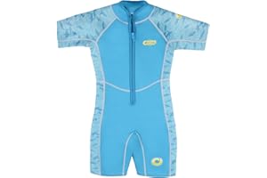 Osprey Toddlers 3mm Shorty Summer Kids Wetsuit, One Piece with SPF 50+ for Boys and Girls, Multiple Colours
