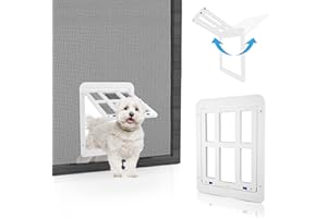 PETLESO Zanzariera per animali domestici con calamite, zanzariera per gatti, facile installazione per gatti e cani, colore nero (21 cm x 24,5 cm)