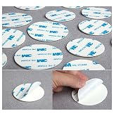D&uuml;nya Magnet 50 Adet - 3M Yapışkanlı &Ccedil;ift Taraflı Bant Beyaz Yuvarlak- 3 Cm &Ccedil;ap